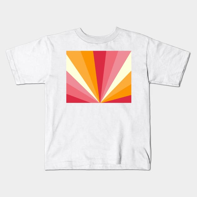 Retro 60's Sunrise Kids T-Shirt by KathrinLegg